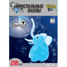 3D Crystal Puzzle Слоник M Gl-6329