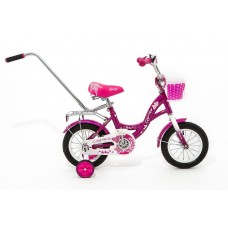 Велосипед 12" Zigzag Girl с ручкой