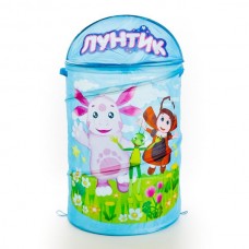 Корзина для игрушек Лунтик 43*60см "Играем вместе" в пак. XDP-17916-R