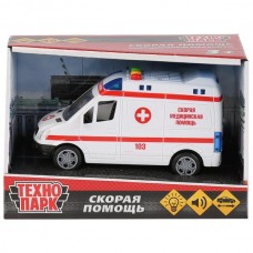 Машина "МИКРОАВТОБУС СКОРАЯ" 15.5 см Технопарк 1630061-R