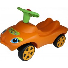 Каталка "Мой любимый автомобиль" оранжевая со звуковым сигналом 44600