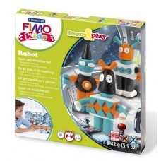 Набор для лепки из полимерной глины FIMO kids form&play Робот 8034 03 LZ