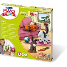 Набор для лепки из полимерной глины FIMO kids form&play Домашний любимец 8034 02 LZ