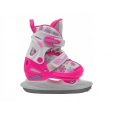 Коньки раздвижные JR JASMIN бел/розовый р.38-41