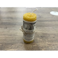 Магическая свеча На Богатство с амулетом