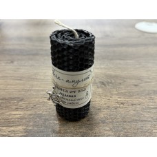 Магическая свеча От Зла с амулетом (черная)